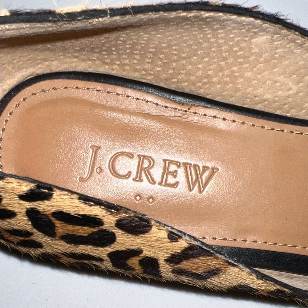 J. Crew D’ Orsay calf hair leopard flats - Picture 3 of 6